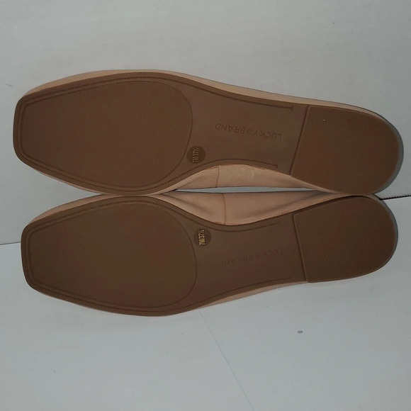 Lucky Brand Destrein2 Leather Ballet Flats Dusty Sand Women’s Size 7 - Picture 7 of 11